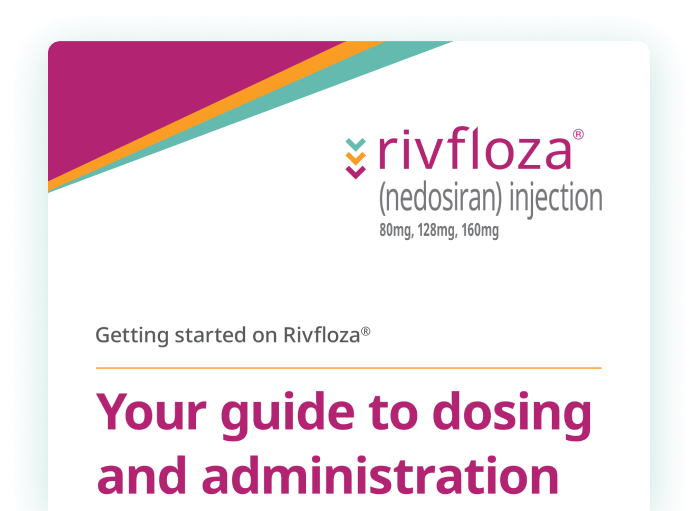 Rivfloza® Patient Dosing Guide